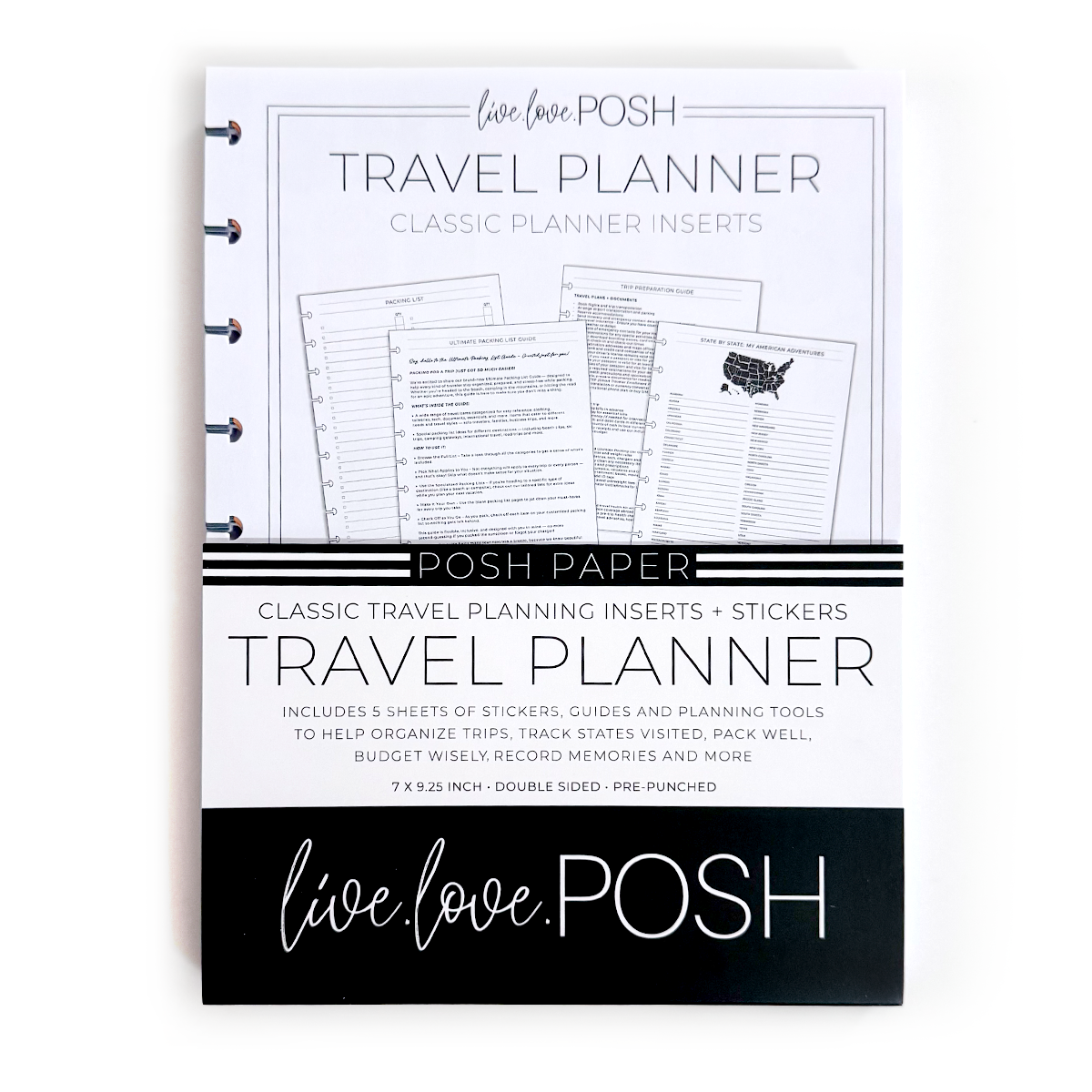 TRAVEL PLANNER | CLASSIC PLANNER INSERTS – Live Love Posh