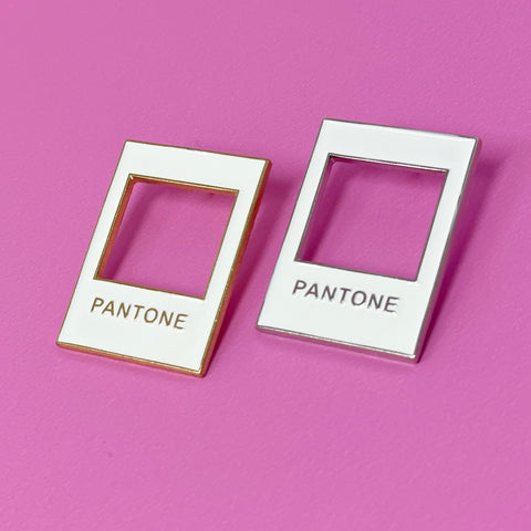 PANTONE COLOR FRAME PIN (Gold or Silver)