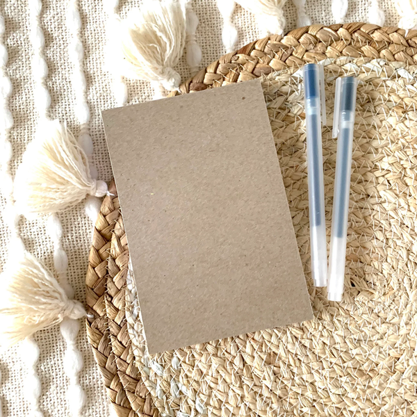 WHITE FLORAL NOTEPAD