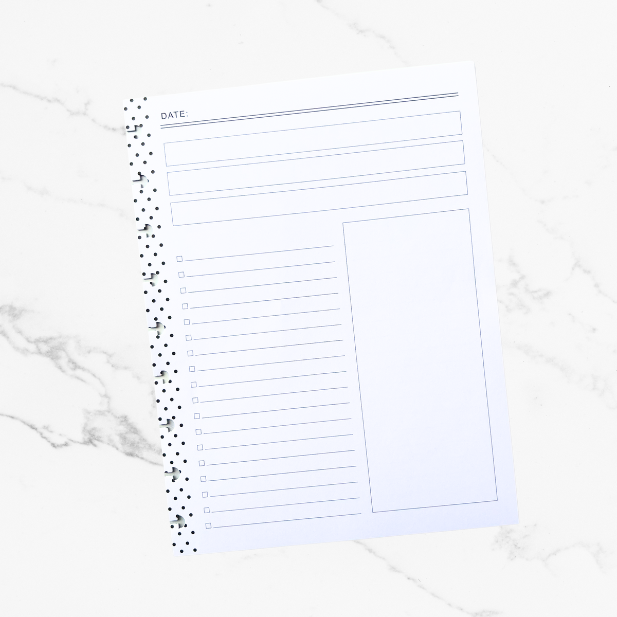 DAILY PLANS FILLER PAPER Dotted Spine Live Love Posh