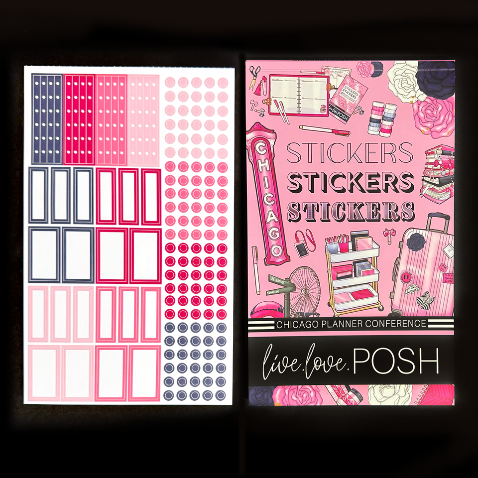 CHICAGO PLANNER CONFERENCE STICKER BOOK – Live Love Posh