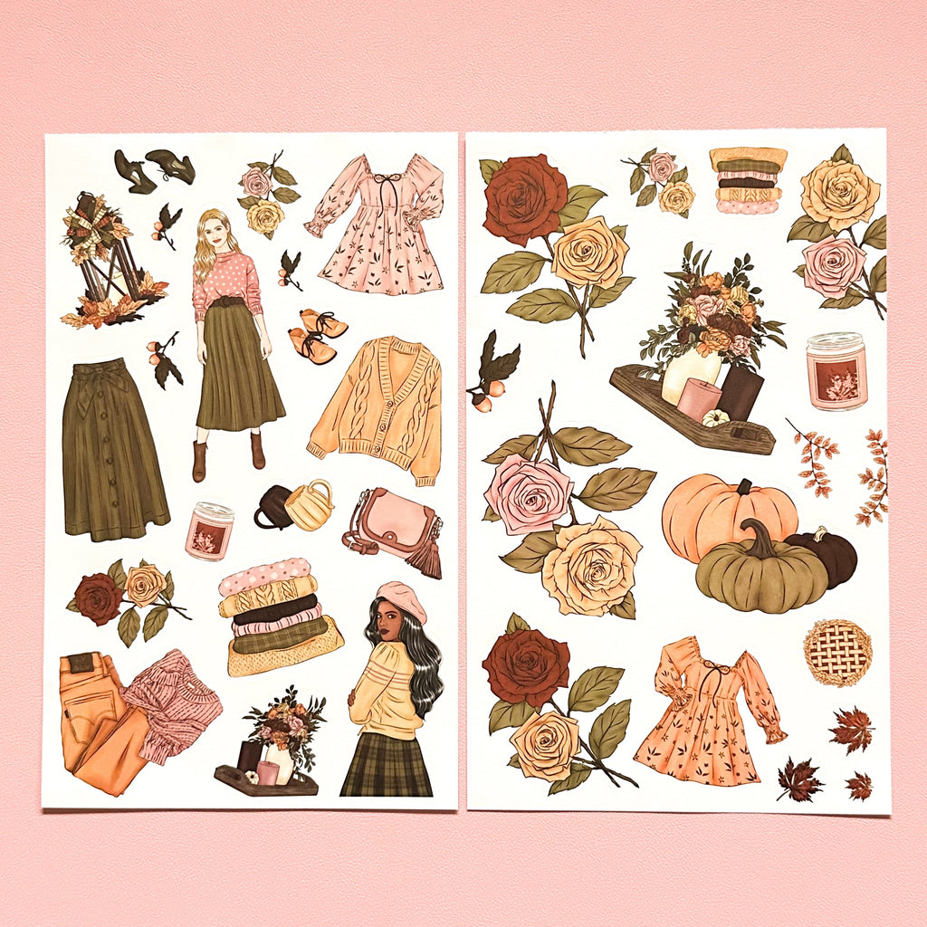 FALL ELEMENTS STICKER BOOK – Live Love Posh