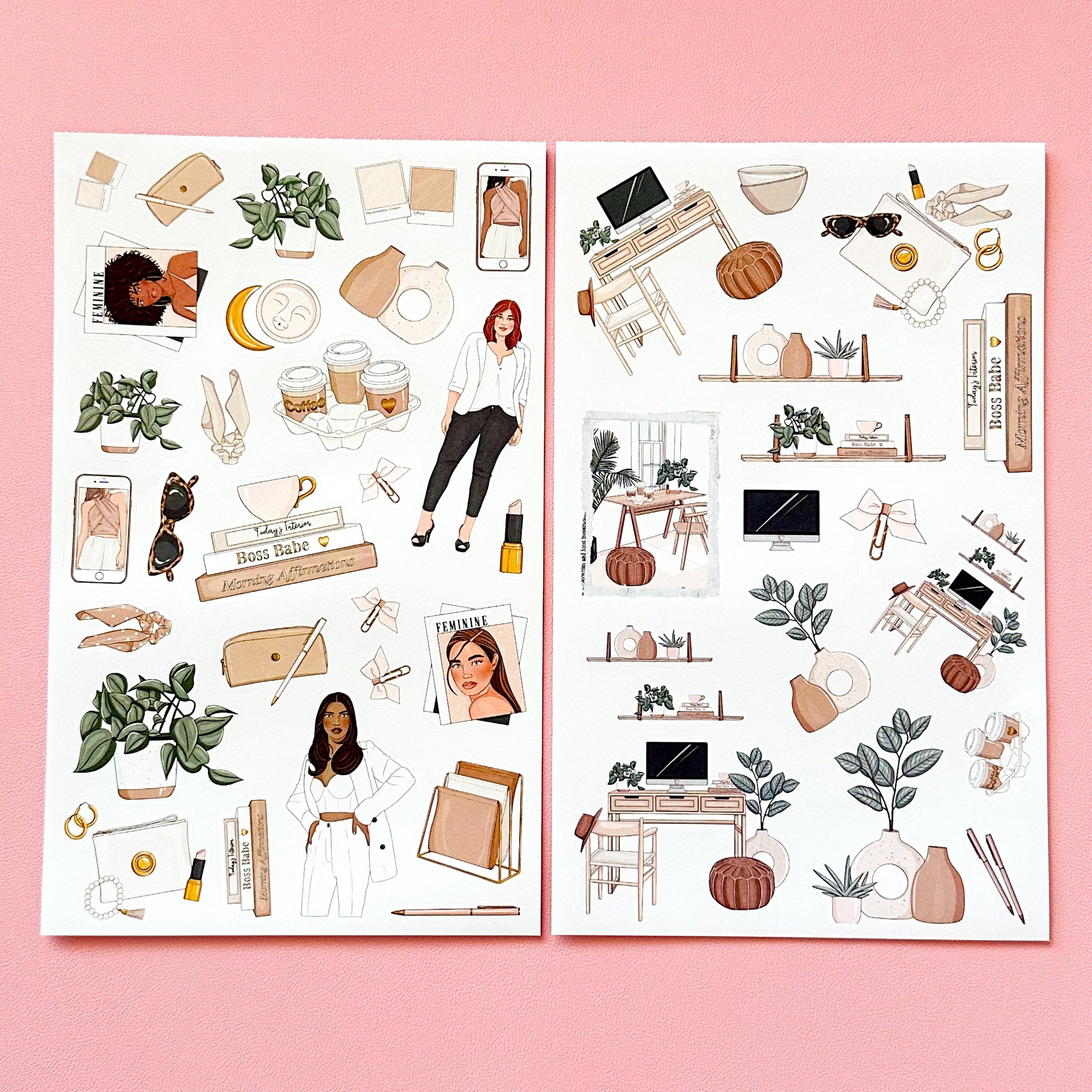 Office Sticker Notebook OFFICE CHIC STICKER BOOK – Live Love Posh
