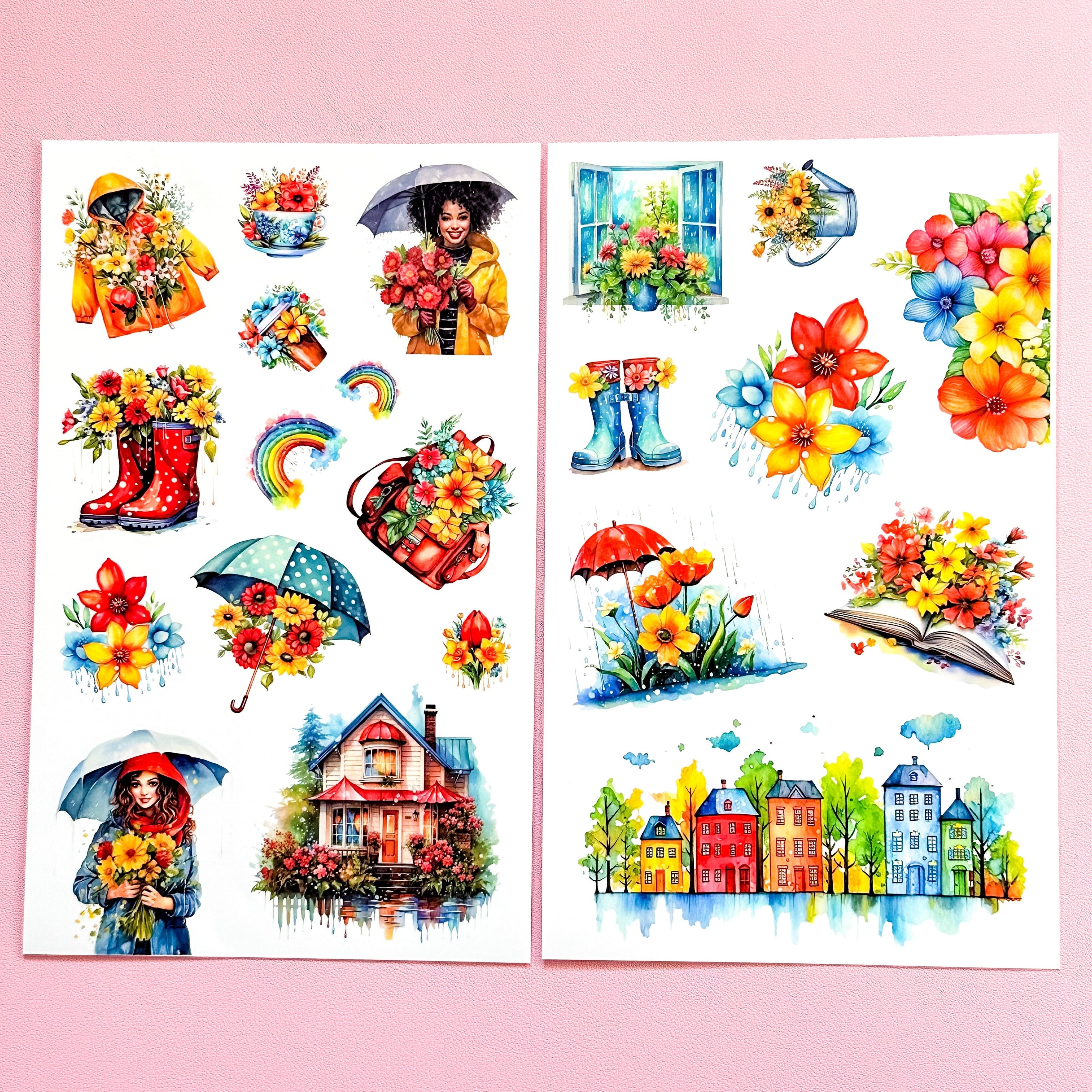 Spring Theme Stickers SPRING ALLURE DELUXE STICKER BOOK – Live Love Posh