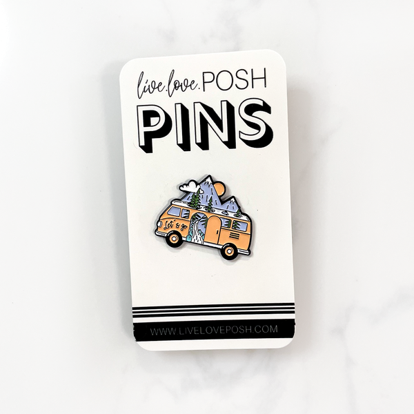 MOUNTAIN ROAD TRIP ENAMEL PIN