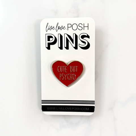 CUTE BUT PSYCHO ENAMEL PIN