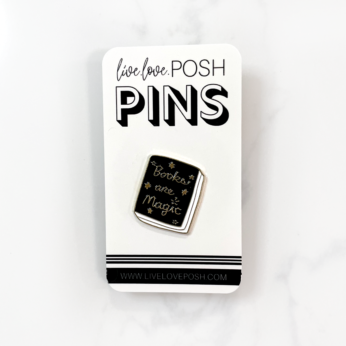 BOOKS ARE MAGIC ENAMEL PIN