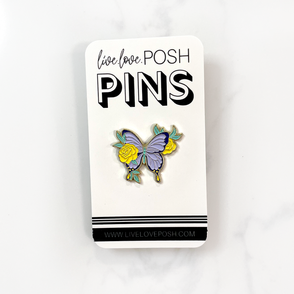 BLOOMING BUTTERFLY ENAMEL PIN