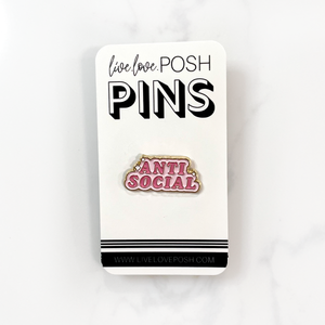 ANTI SOCIAL ENAMEL PIN