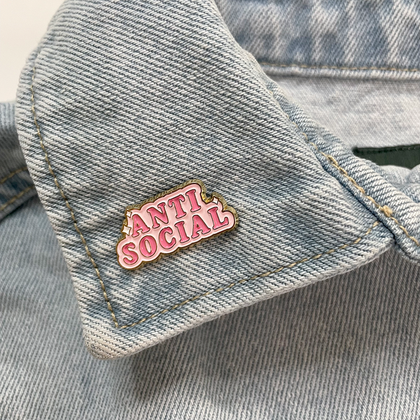 ANTI SOCIAL ENAMEL PIN