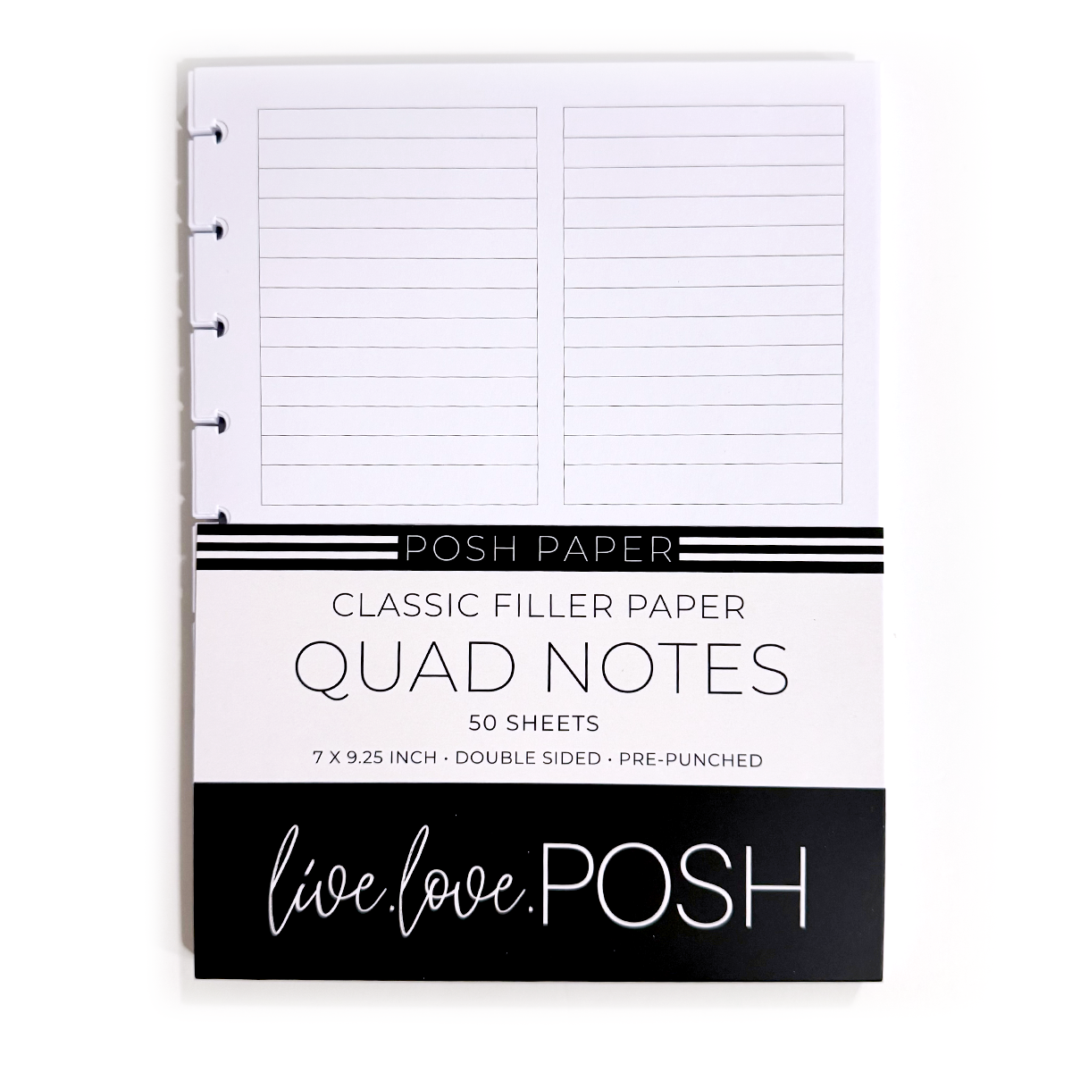 Notes. Printable Quad QUAD NOTES CLASSIC FILLER PAPER – Live Love Posh