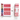 RED PATTERNS WASHI ROLL SET | SET OF 15