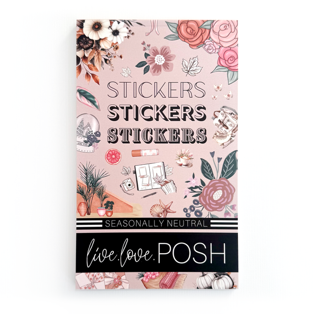 SEASONALLY NEUTRAL STICKER BOOK – Live Love Posh