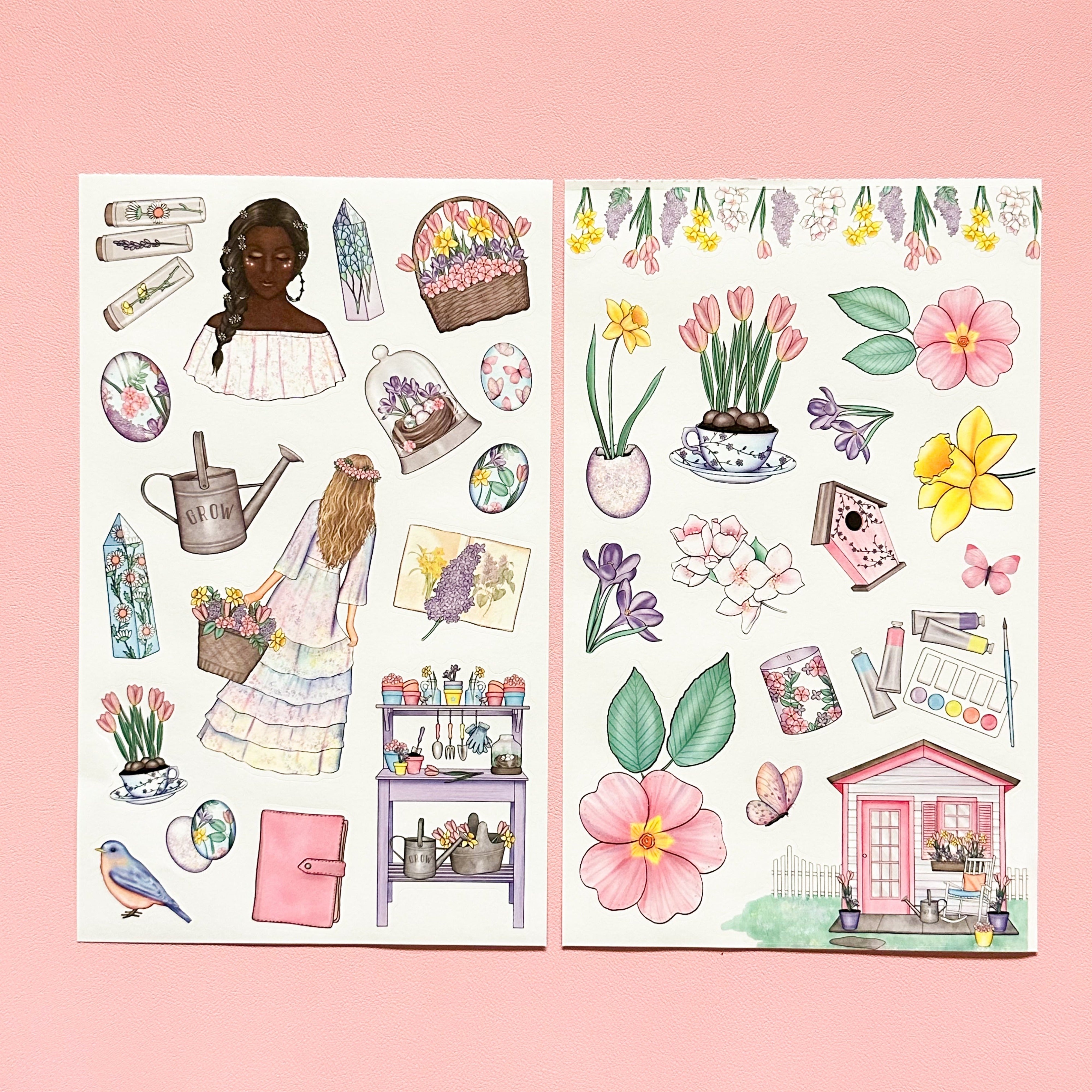 Sticker Book Spring SPRING ELEMENTS STICKER BOOK – Live Love Posh