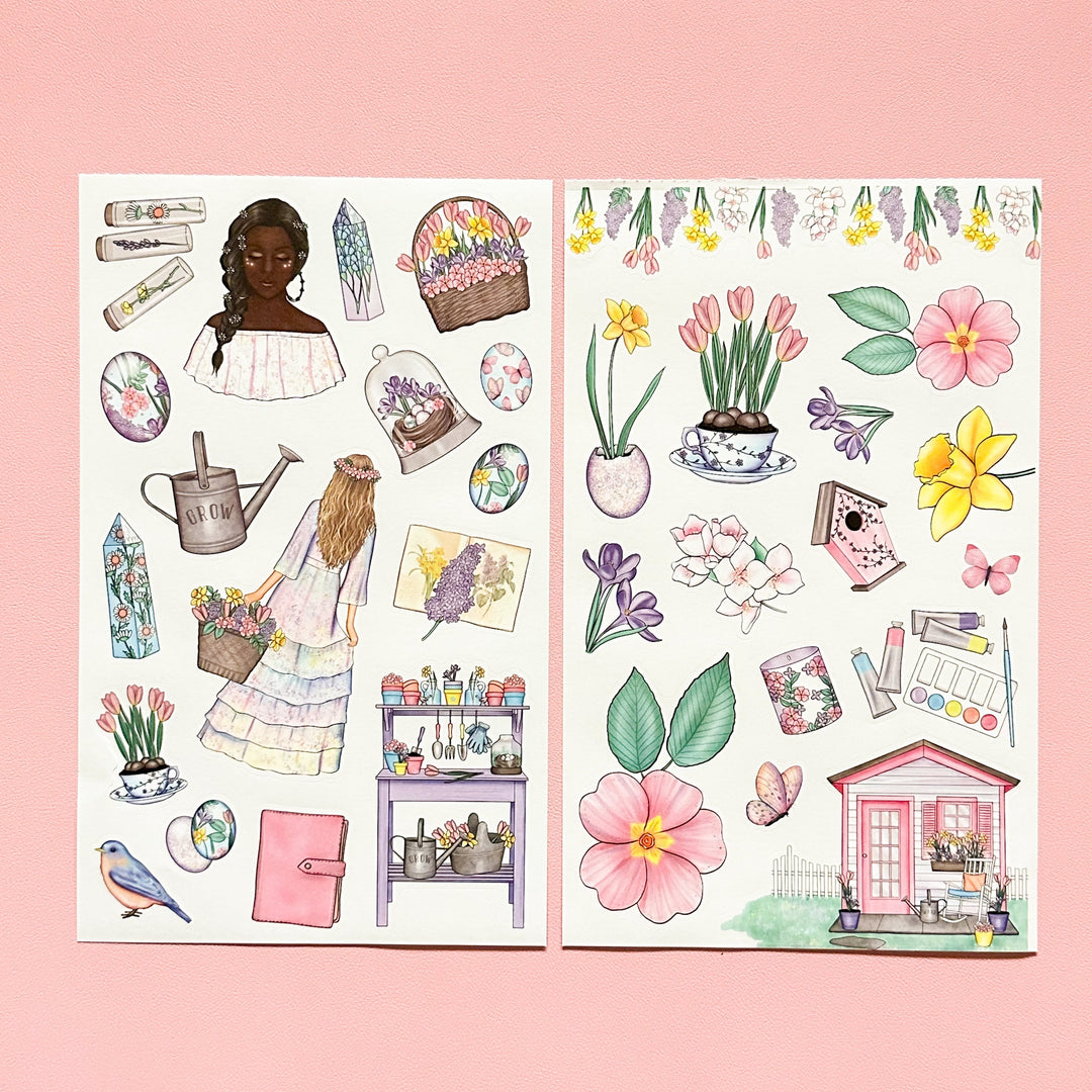 SPRING ELEMENTS STICKER BOOK – Live Love Posh