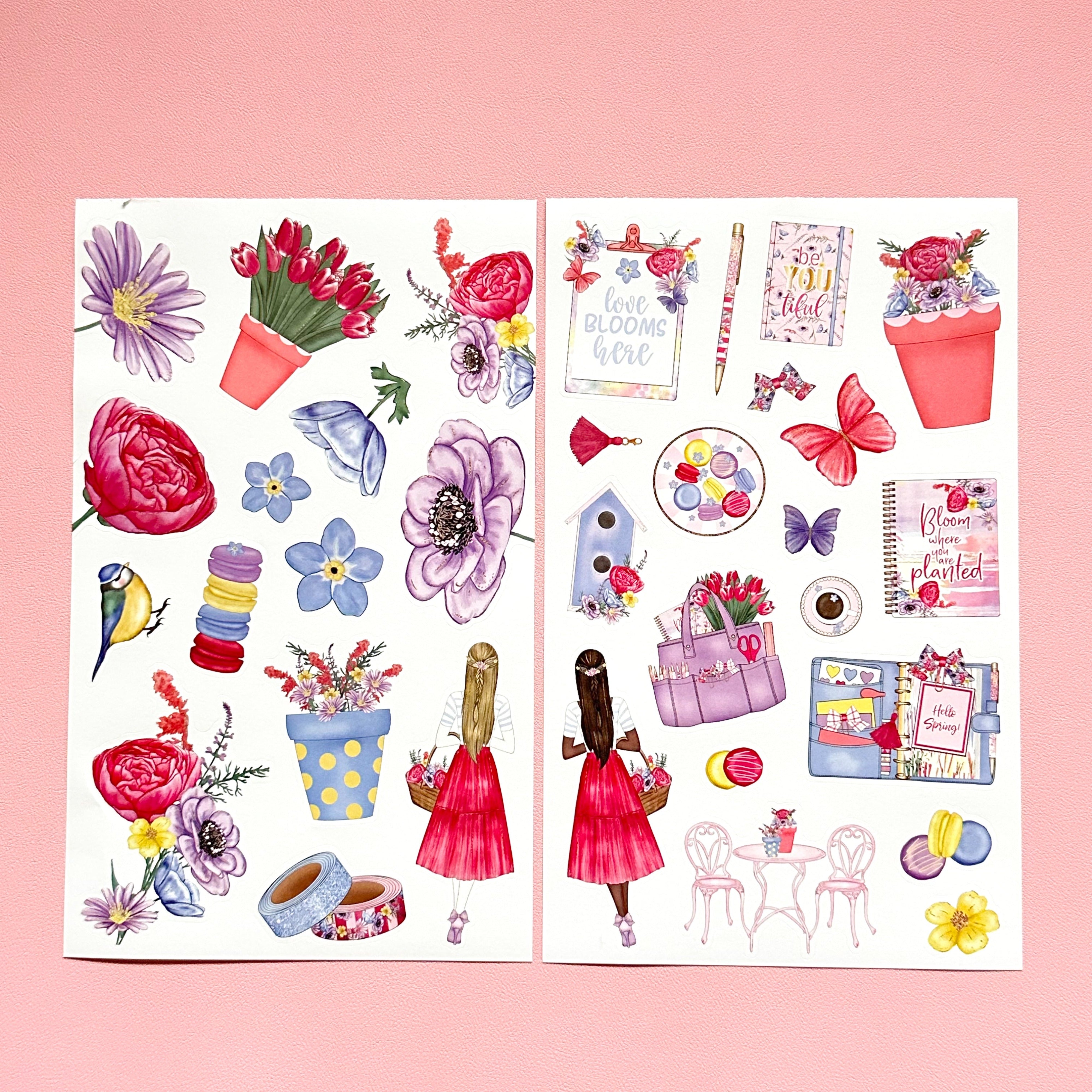 Sticker Book Spring SPRING ELEMENTS STICKER BOOK – Live Love Posh
