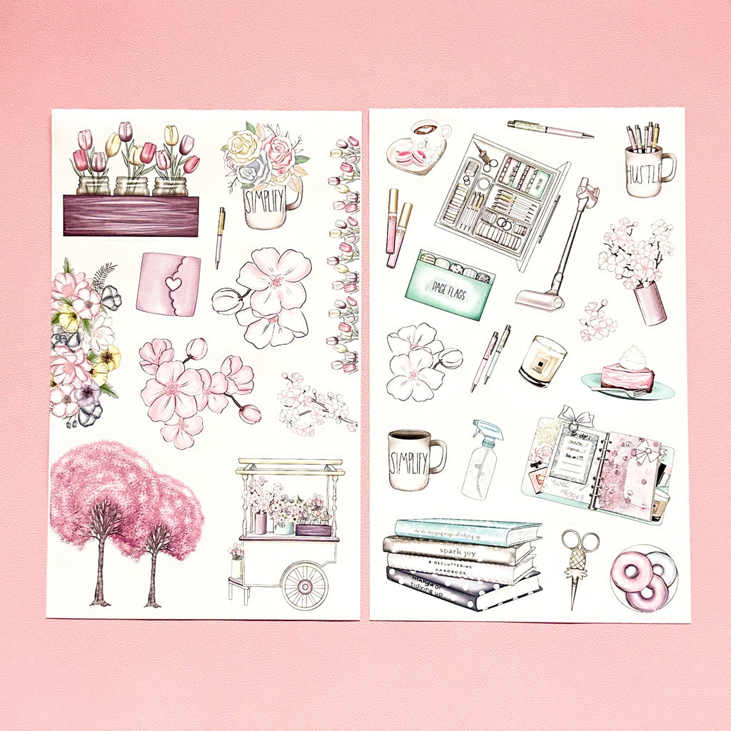 SPRING ELEMENTS STICKER BOOK – Live Love Posh