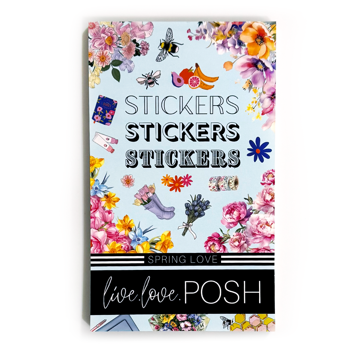 Spring Theme Stickers SPRING LOVE STICKER BOOK – Live Love Posh