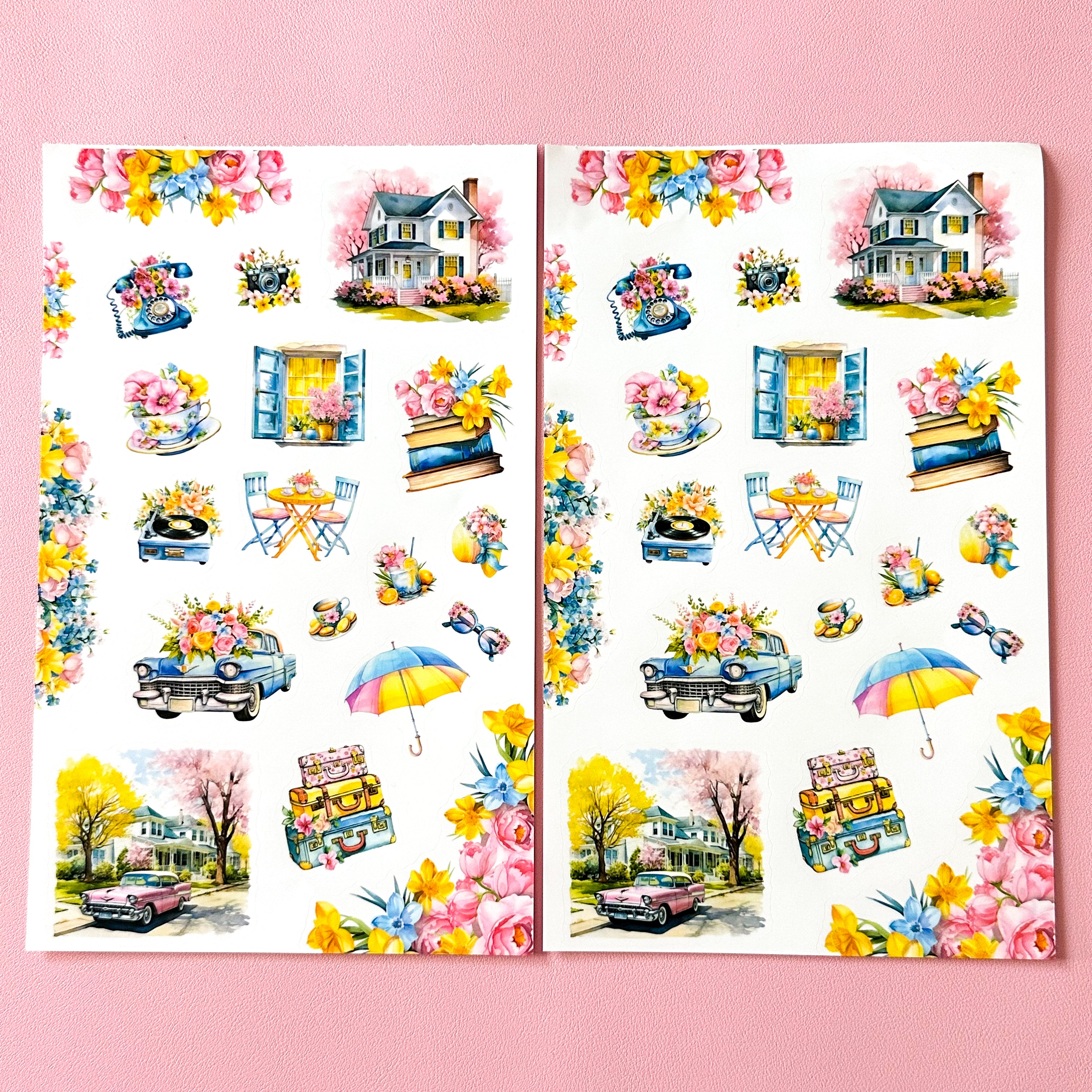 Notebook Spring Sticker SPRING LOVE STICKER BOOK – Live Love Posh