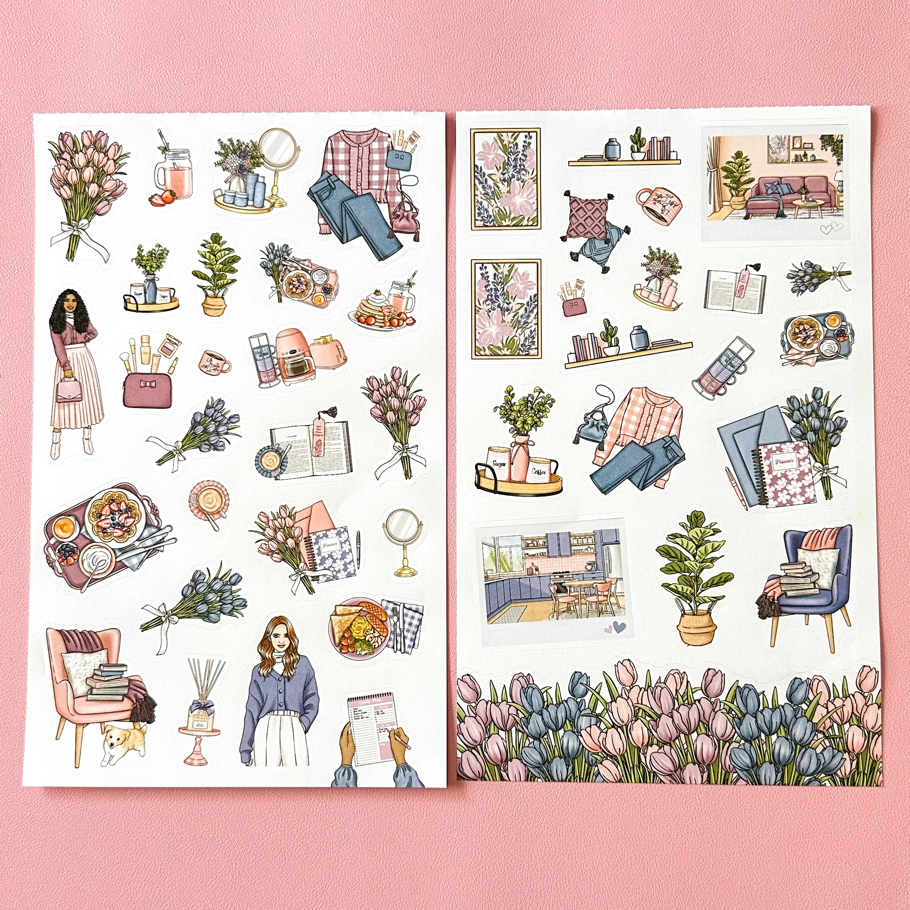 Notebook Spring Sticker SPRING LOVE STICKER BOOK – Live Love Posh