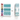 TEAL PATTERNS WASHI ROLL SET | SET OF 15