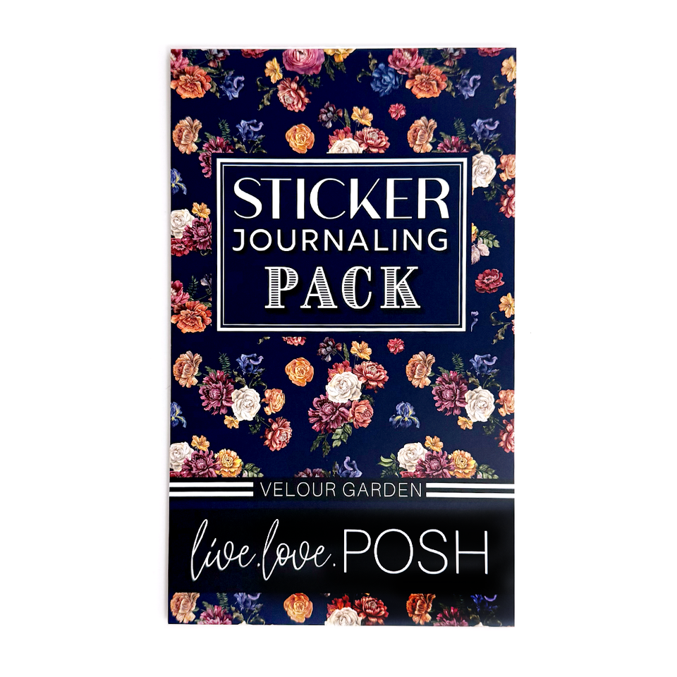 VELOUR GARDEN STICKER JOURNALING PACK – Live Love Posh