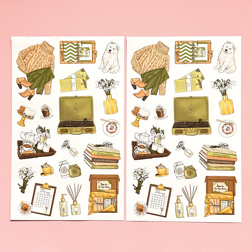 WINTER ELEMENTS STICKER BOOK – Live Love Posh