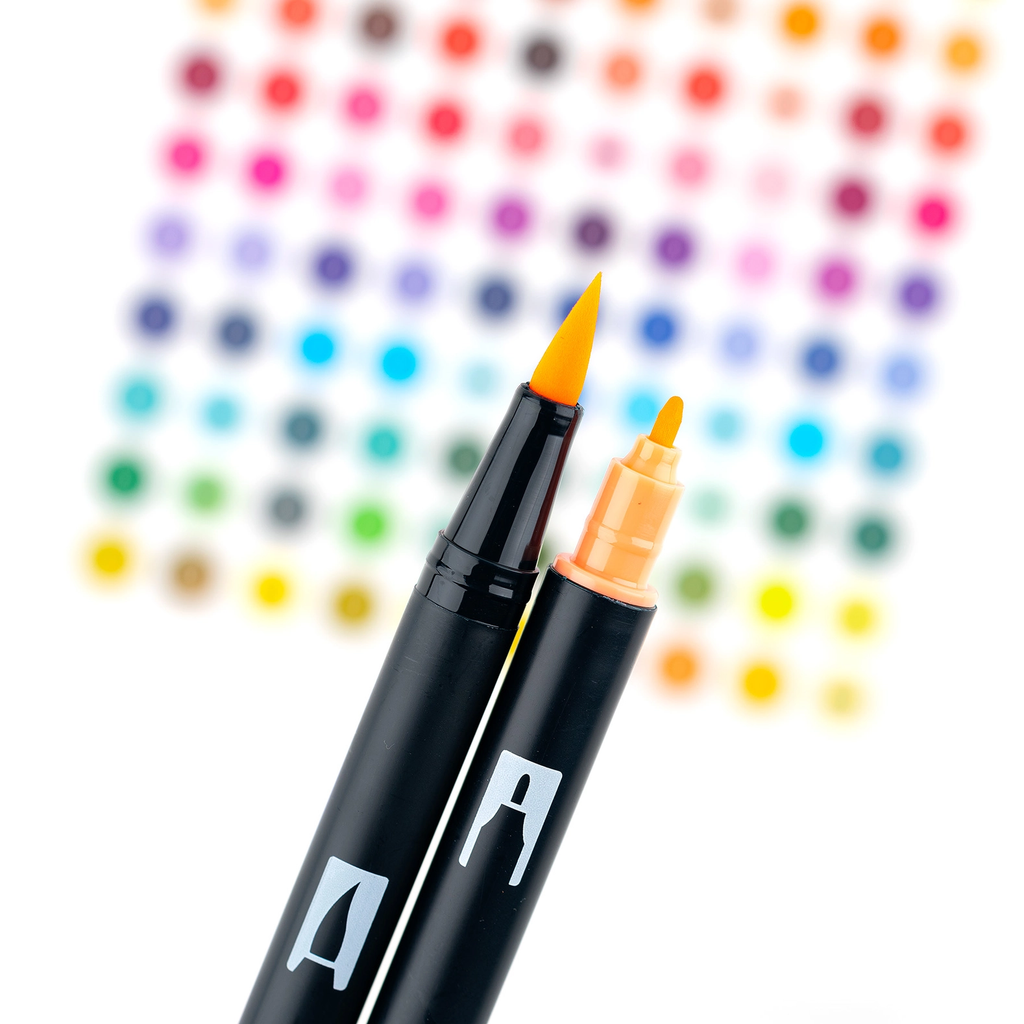 TOMBOW DUAL BRUSH PEN ART MARKERS - WATERCOLOR FAVORITES (Set of