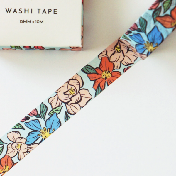 FLORAL ILLUSTRATION WASHI TAPE