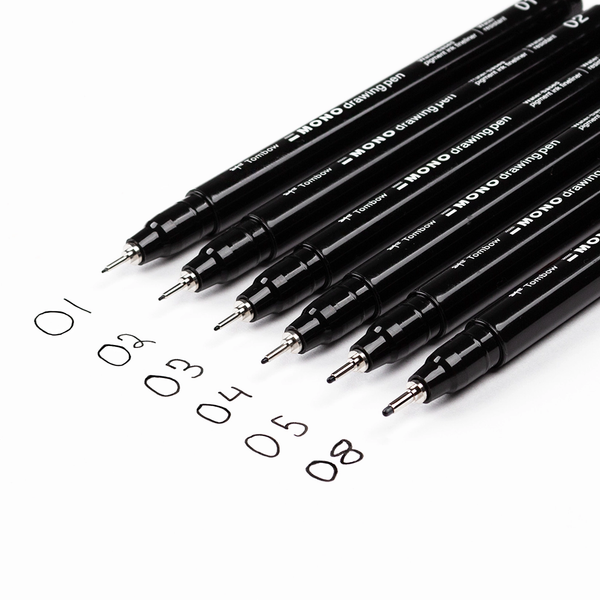 TOMBOW MONO DRAWING PENS (Set of 6)