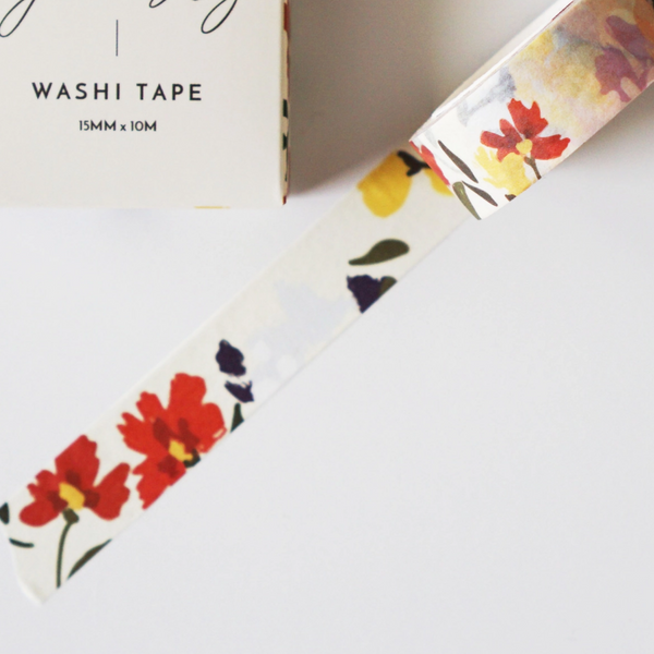 WILDFLOWER PAINTING WASHI TAPE