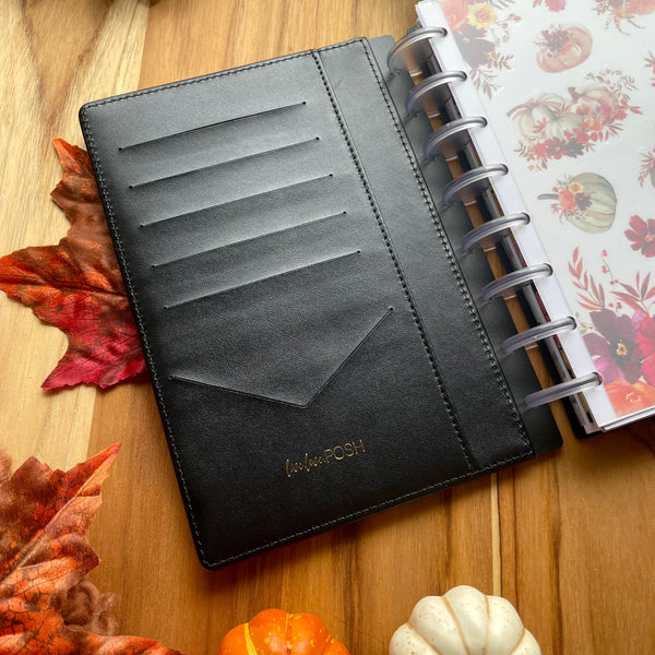 LUXE CROCO PLANNER COVER SET- BLACK