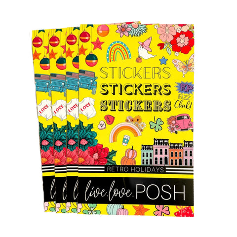RETRO HOLIDAYS STICKER BOOK