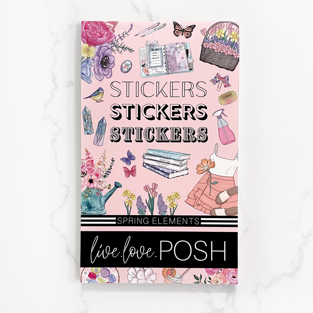 SPRING ELEMENTS STICKER BOOK – Live Love Posh