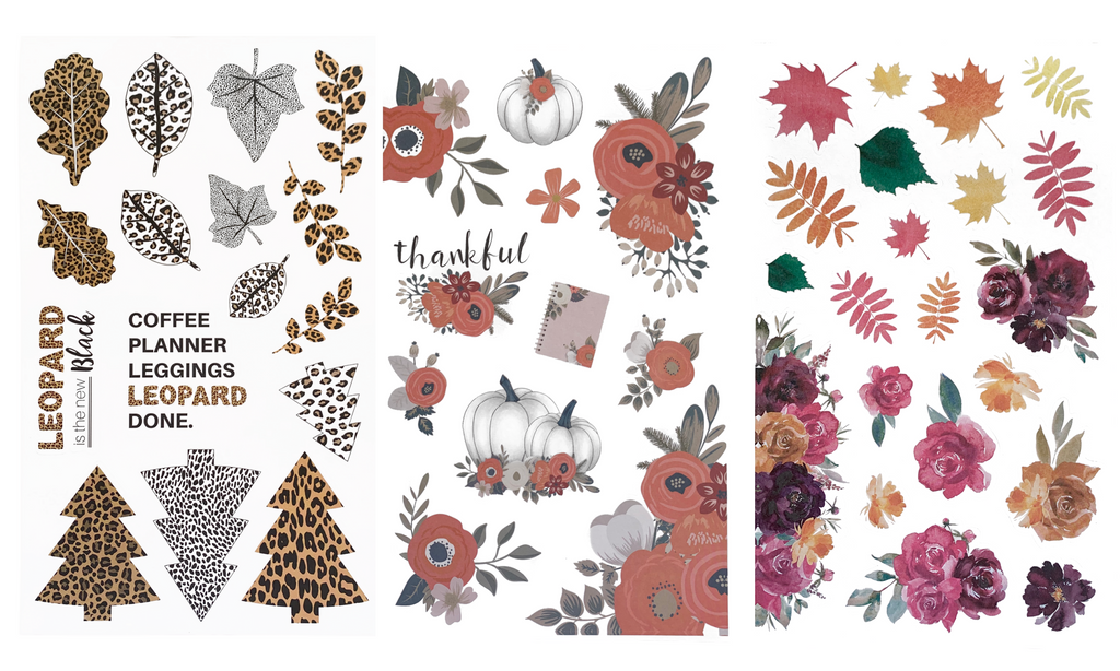 Wild Flowers Planner Stickers Floral Stickers Floral Bouquets Stickers  S-636 