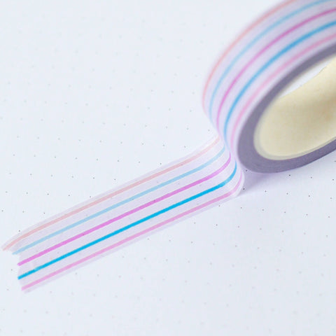 COOL PURPLE STRIPE WASHI TAPE