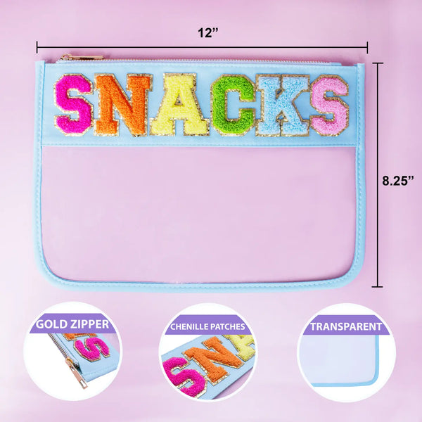 LARGE 'SNACKS' POUCH