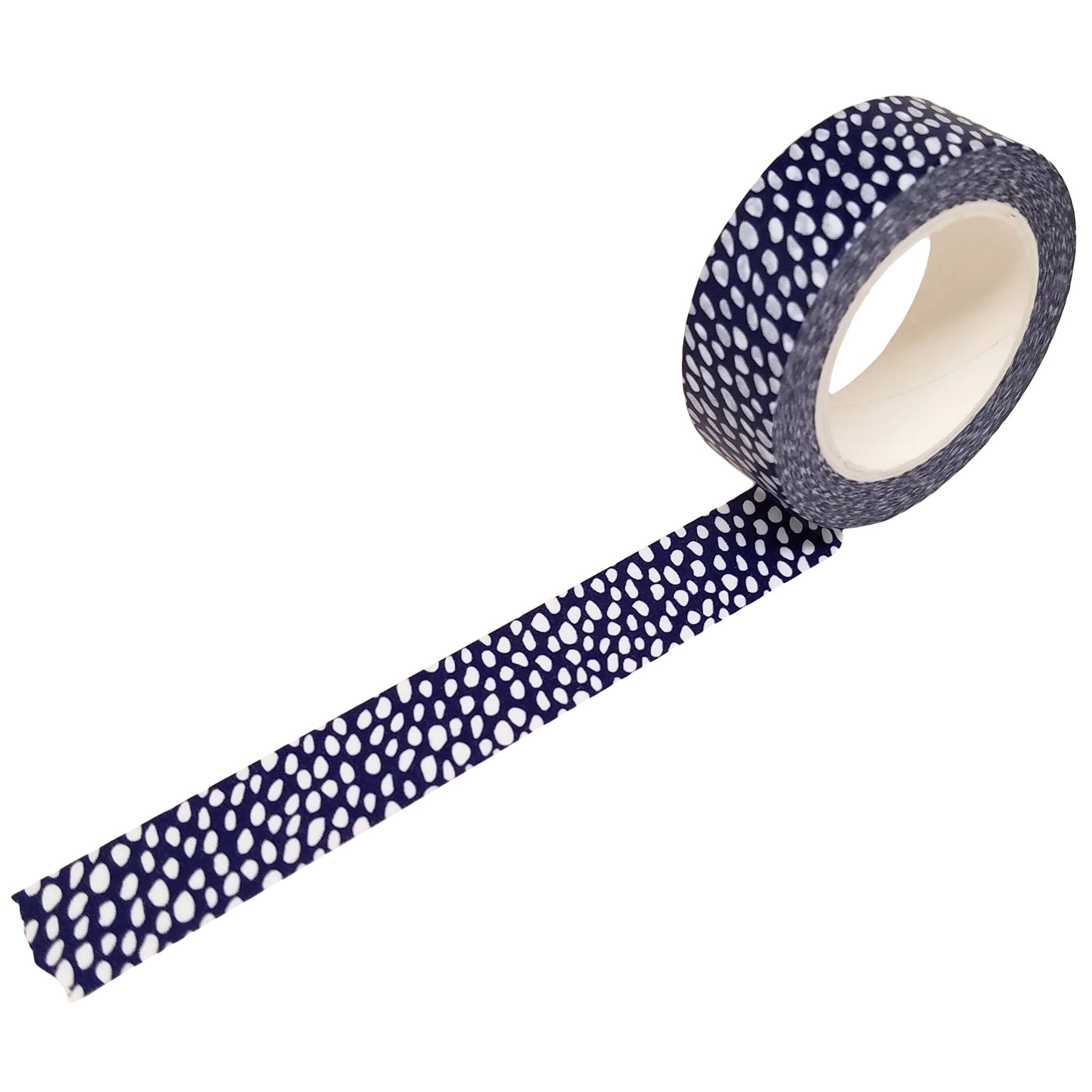 NAVY BLUE ABSTRACT DOT WASHI TAPE