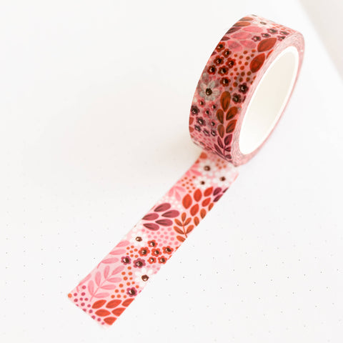 SANGRIA FLORAL WASHI TAPE