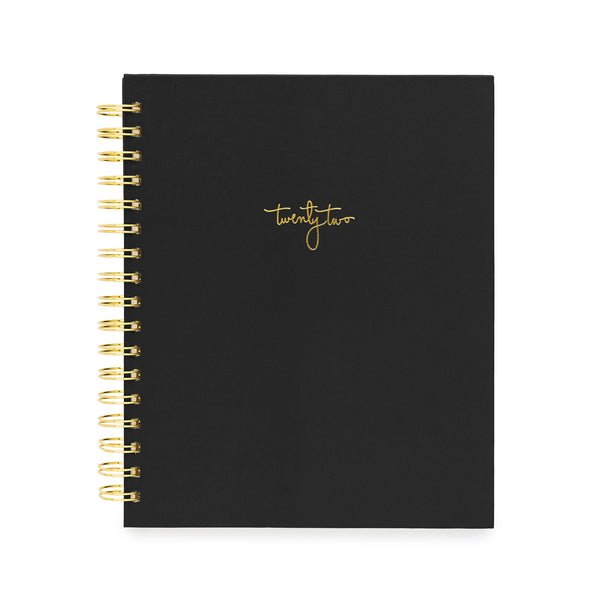 2022 SIGNATURE SPIRAL PLANNER - BLACK