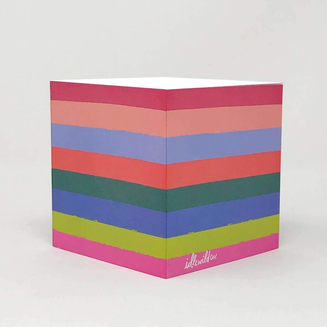 RAINBOW STICKY NOTE CUBE