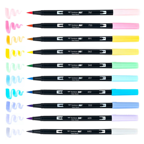 TOMBOW DUAL BRUSH PENS (Multiple Color Options)
