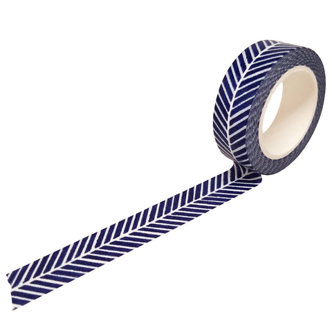 NAVY HERRINGBONE WASHI TAPE