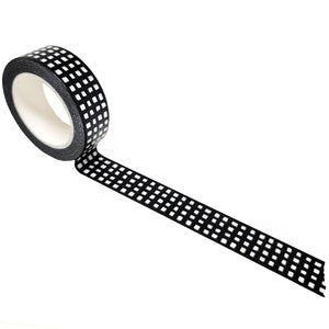 BLACK GINGHAM WASHI TAPE