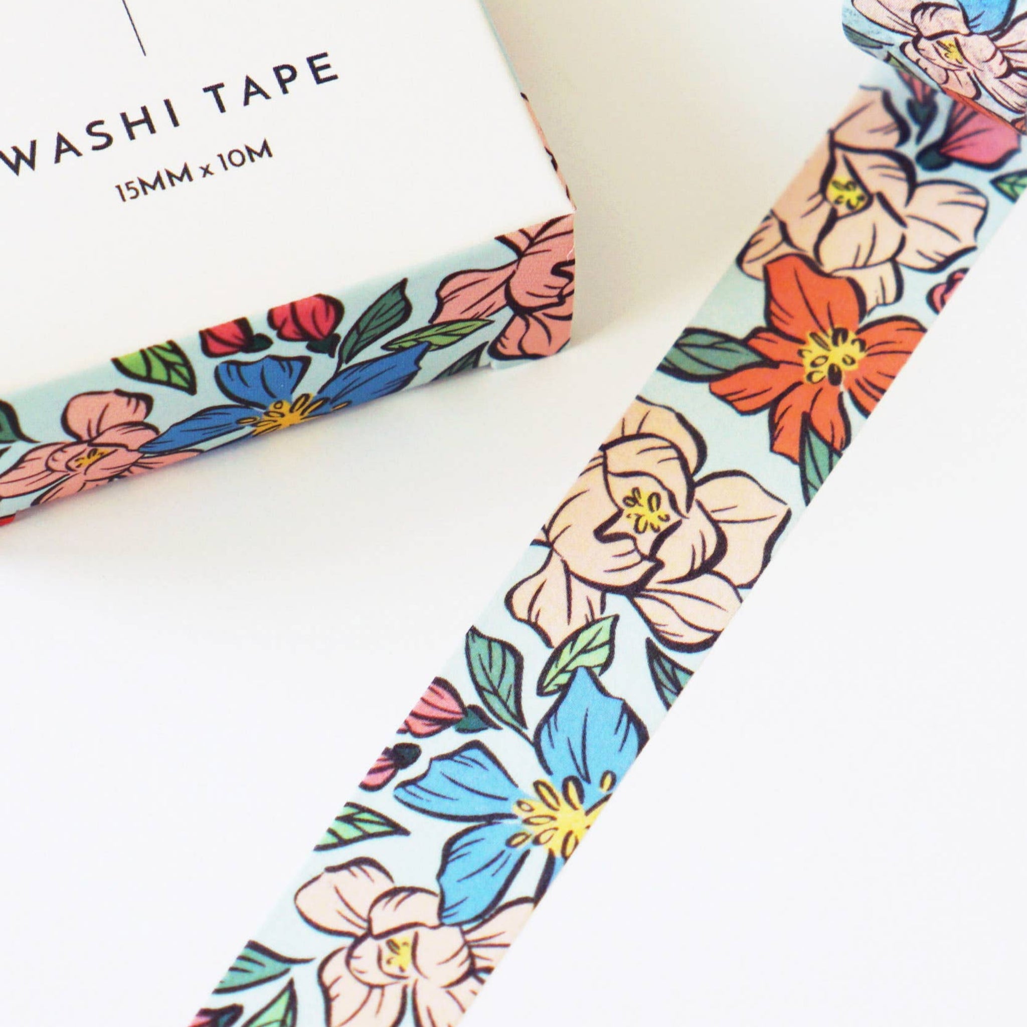 FLORAL ILLUSTRATION WASHI TAPE