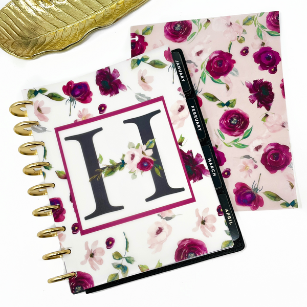 INITIAL FLORAL BLOSSOM VELLUM DASHBOARD