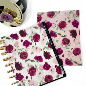 BLUSHING FLORAL BLOOMS VELLUM DASHBOARD