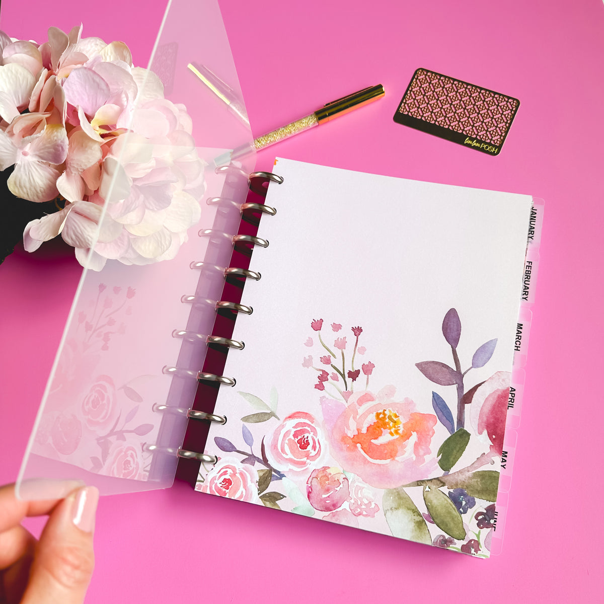 CLEAR PLANNER COVERS – Live Love Posh