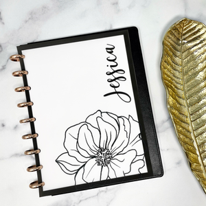 MINIMAL FLORAL VELLUM DASHBOARD - PERSONALIZED