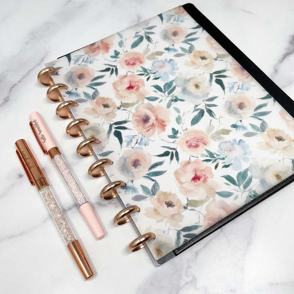 BLUSHING POWDERED BLOOMS VELLUM DASHBOARD